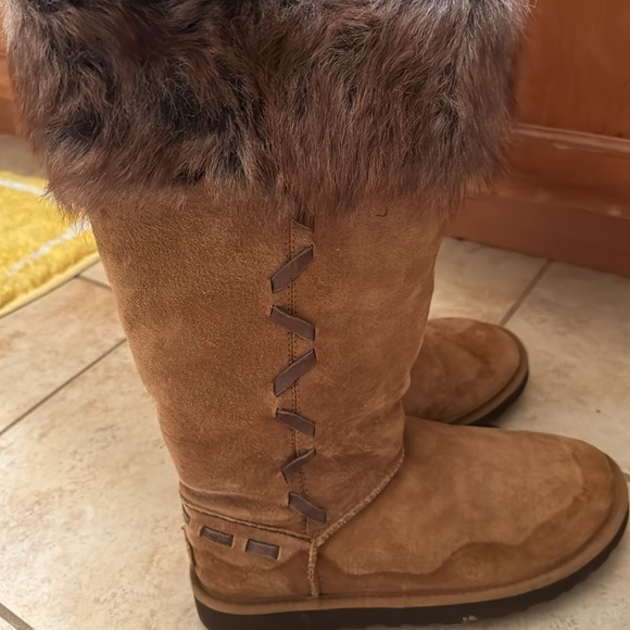 UGG ROSANA Chestnut Winter Boots - Picture 3 of 7
